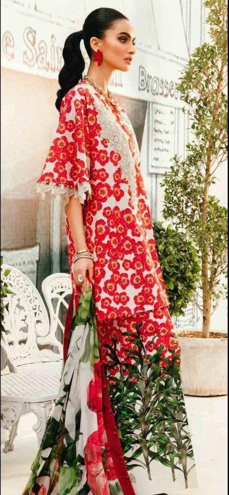Crimson Bloom Lawn Ensemble